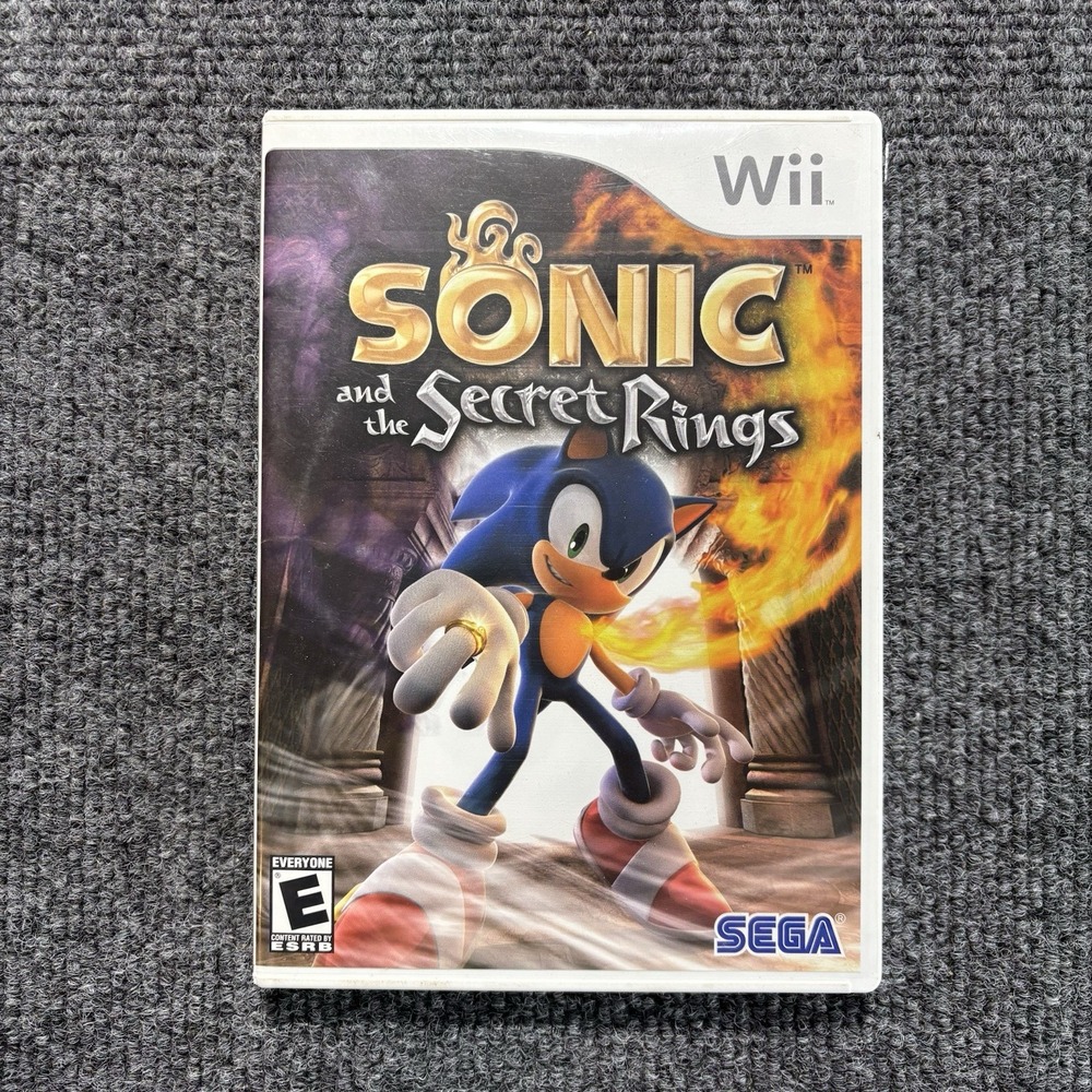 Sonic and the Secret Rings (Nintendo Wii, 2007) Complete Tested CIB